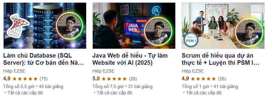 khóa học trên Udemy
